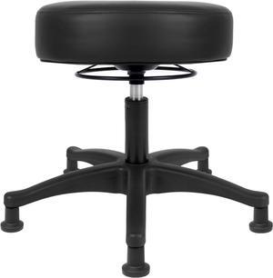 TAKE UR SEAT®15" Table Height Adjustable Round Seat Stool Heavy Duty Built and Shipped Within 24 Hours, Spa, Medical, Lab, Black (Glide)