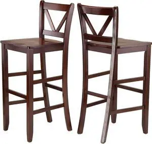Winsome Victor Stools, 29", Brown