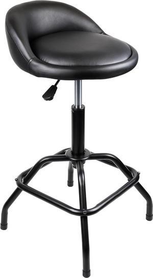 SMART JERRY - Counter Height Bar Stools, Swivel Barstools, Work Bench Stool with Back, Height Adjustable Garage Shop Stool, Kitchen Bar Height Stools, Counter Stool Black (330lb Weight Capacity)