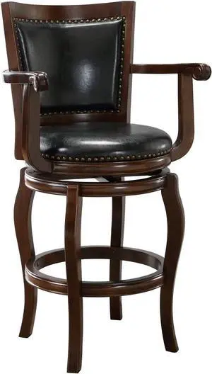 Boraam Jones 31" Swivel Bar Stool-Cappuccino, 29-Inch, 1-Pack