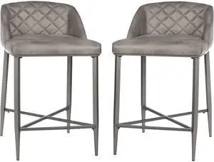 Hillsdale Furniture Phoenix Counter Height Stool (Set of 2), Gray