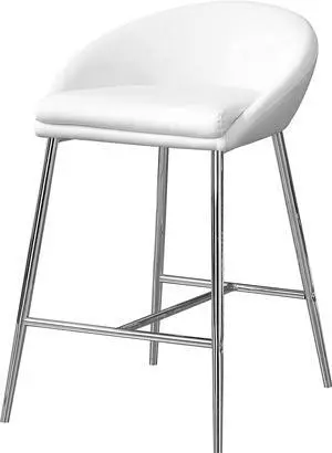 Monarch Specialties I BARSTOOL, White Monarch Specialties I BARSTOOL, White