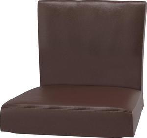 Seat Width: 18 1/2" Durable Material Henriksdal Bar Stool with Backrest Cover Replacement is Custom Made Compatible for IKEA Henriksdal Bar Stool Chair Cover Or Slipcover (Pu Leather Brown)