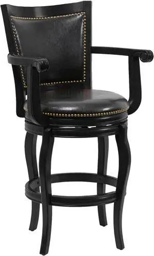 Boraam Jones Bar Stool, 29-Inch, 1-Pack, Black