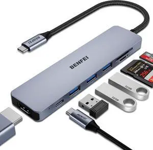 C307 USB 3.0 Portable Card Reader for SD SDHC SDXC MicroSD MicroSDHC MicroSDXC with Advanced All-in-One Design