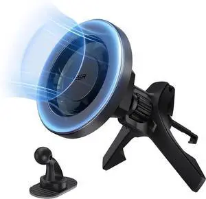 ESR for MagSafe Car Mount, Air Vent/Dashboard Magnetic Phone Holder for Car, Strong Magnets,Car Phone Holder Mount for iPhone 16/16e/15/14/13/12/Samsung/Android,All Smartphones(2 Metal Rings included)