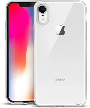 Unov Case Compatible with iPhone XR Clear Slim Protective Soft TPU Bumper [Support Wireless Charging] 6.1 Inch(Crystal Clear)