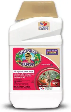 Bonide Captain Jack's Deadbug Brew, 32 oz Concentrate Outdoor Insecticide and Mite Killer for Organic Gardening