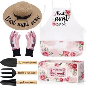 Gifts for Aunt, Mothers Day Aunt Gifts from Niece, Women Gardening Tool Sets Outdoor Horticulture Starter, Mothers Day Garden Tool Set for Plant Lover