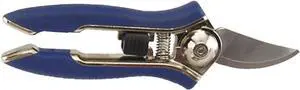 Dramm ColorPoint Stainless Steel Compact Garden Pruning Shears, Hand Pruner, Garden Clippers, with Heavy Duty Blade and Easy grip Handle, Blue