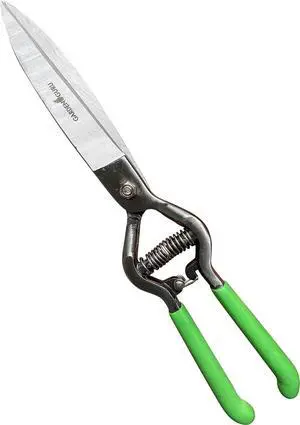 GARDEN GURU Hand Grass Clipper Scissors  Classic Forged Steel Grass Shears Pruners  Comfort Grip Handles  Perfect for Hand Edging Lawn, Trimming Shrubs & Flowers, Gardening, Landscaping