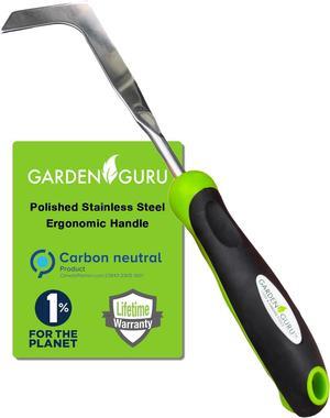 Garden Guru Patio Crack Weeder Tool with Ergonomic Handle  Stainless Steel Weed Puller for Patio Sidewalk Driveway Cracks | Rust Resistant