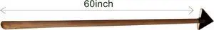 Rogue Scuffle Hoe high Grade Tempered Steel 60-inch Wooden Handle 6 inch Wide Triangle Head Sharp on All 3 Sides Handmade Sturdy Built (1)