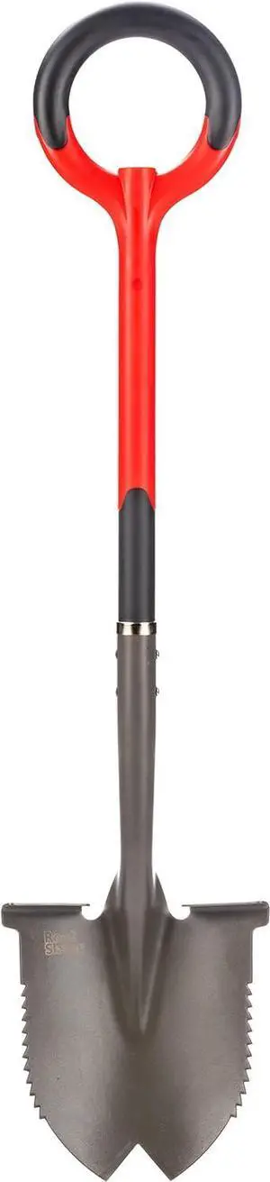 Radius Garden 22211, Root Slayer Round Head Shovel, Red