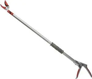 Kings County Tools 30-Inch Long-Reach Bypass Pruner | Rotating Cutter Head | Ergonomic Handle | Adjustable Grip Positions | Arborist Yard and Garden Tool | Made in Italy