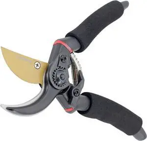 Garden Bypass Pruning Shears, Heavy-Duty Garden Clippers, Garden Scissors, Tree Ttrimmers and Rose Pruning Shears, Multipurpose Garden Shears for Gardening (Black)