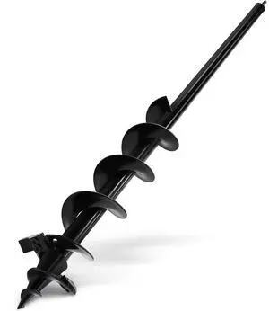SYITCUN Auger Drill Bit for Planting - 3"X36" Heavy-Duty Garden Auger Spiral Drill Bit - Bulb Planter Tool & Auger Post Hole Digger - 3/8" Hex Drive Drill