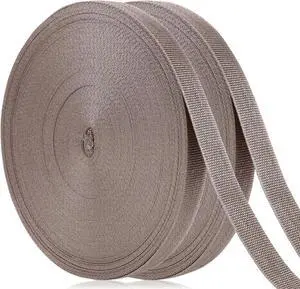 Shappy Tree Tie Strap Garden Webbing Strap Garden Plant Supports Tree Tie Staking for Outdoor Use, Plant Supports, Grafting, Straightening Supplies(Dark Khaki,295 Feet x 1 Inch)