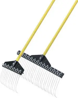 Garden Landscape Rake  9 & 21" Head Garden Debris Rakes Combo | Elevate Your Outdoor Spaces with Precision and Efficiency | Ideal for Lawn and Garden Maintenance