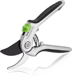 WORKPRO Bypass Pruning Shears, 8" Hand Pruners with Aluminum Handle, Stainless Steel & Sharp SK5 Blades, Professional Plant Snips Clippers for Flowers, Branches, Premium Gardening Tools