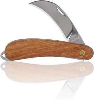 Linsen-outdoor Pruning Knife,Grafting knife, Stainless Steel Garden Budding Knife, Folding Pocket Knife For Grafting Multi Cutting Tool, Weed Bushes Branches Mushroom Diggig Knife