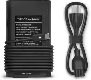 65W 60W USB C Fast Charging for DELL Chromebook Charger-Dell Latitude 5420 7420 5520 7430 5530 7400 5320 5430 7320 5285 5290 7275 7370 7410 5289 XPS 13,Dell Chromebook 3100 3400 Type C Power Adapter