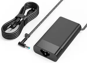 New Slim 65W Laptop Charger 19.5V 3.33A AC Adapter for HP Envy x360,Spectre x360,EliteBook Pavilion Stream X360,ProBook X360 11 450 650 640 G1 G2 G3 G4 G5 G6 G7 Blue Tip 4.5 * 3.0mm Power Supply Cord