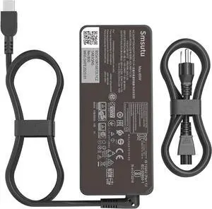 65W USB C Laptop Charger Compatible with Lenovo ThinkPad T14 T15 E14 E15 L14 L15 X1 X13 P15s ThinkPad E590 E595 T480 T490 T580 E580 E585 Yoga 7 7i 9i C740 Type C ADLX65YLC3D Adapter Power Supply Cord