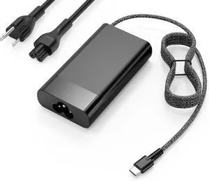 90W 65W USB C Laptop Charger Power Adapter Replacement for HP Spectre x360, EliteBook 1040 G4,Chromebook Fast Charging Type C Travel Laptop Power Cord Supply