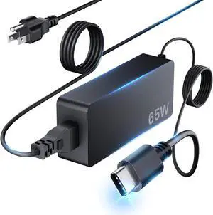 65W USB C Laptop Charger for Lenovo Thinkpad Yoga Chromebook - Universal Type C Computer AC Adapter Extended Power Cord