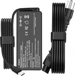JEIBAO Universal 65W 45W USB C Type C AC Adapter Charger Compatible with Lenovo Chromebook 100e 300e 500e C330 S330 720s C630 730S S730 920 C930 Lenovo ThinkPad T430 T440 E440 E531 E540 L440
