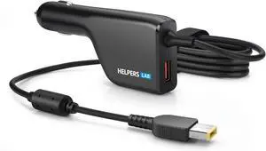 CAR Charger Lenovo Laptop 45W 65W 90W 0B47481: T440 T450 T460 T470 ThinkPad X1 Carbon Yoga 2 Pro 11 13 14 Edge 15 Flex 3 G50 G70 Z50 X240 X250 X260 T440p T450s T460s T470s Ideapad Compatible Adapter