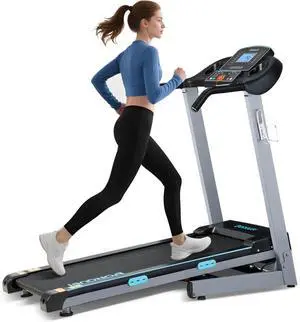 Treadmill with Auto Incline - 300 lb Capacity, 3.0HP Folding Electric Treadmill Up to 8.5 MPH Speed, Running Machine with 17.5" Wide Tread Belt and Bluetooth Speaker for Home Use Treadmill with Auto Incline - 300 lb Capacity, 3.0HP Folding Electric Treadmill Up to 8.5 MPH Speed, Running Machine with 17.5" Wide Tread Belt and Bluetooth Speaker for Home Use