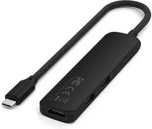 Satechi 4 in 1 USB C Hub Multiport Adapter with HDMI 4K@60Hz, 100W PD Charging, 2X USB-A Data Ports for MacBook Air/Pro/Neo, iPad Air/Pro, Windows Black Satechi 4 in 1 USB C Hub Multiport Adapter with HDMI 4K@60Hz, 100W PD Charging, 2X USB-A Data Ports for MacBook Air/Pro/Neo, iPad Air/Pro, Windows Black
