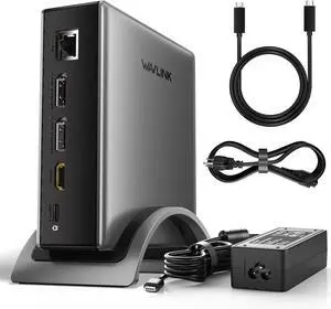 USB C Docking Station, PD3.1 Docking Station 3 Monitors with 2* DP + HDMI,Single 4K@144Hz,140W Charger, USB-C 10Gbps, 2* USB-A 5Gbps, Gigabit Ethernet, Audio/Mic, for Windows,Dell,HP, USB C Docking Station, PD3.1 Docking Station 3 Monitors with 2* DP + HDMI,Single 4K@144Hz,140W Charger, USB-C 10Gbps, 2* USB-A 5Gbps, Gigabit Ethernet, Audio/Mic, for Windows,Dell,HP,