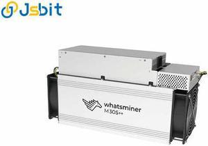 New WhatsMiner M30S++ 110TH/s ASIC Miner Bitcoin BTC Mining With Power Supply