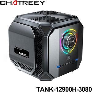 Chatreey TANK Mini PC Intel Core i9 12900H With Nvidia 3080 16G VRAM Gaming Desktop Computer 32G DDR5 RAM 1TB NVMe PCIE 40 SSD Wifi 6 BT52