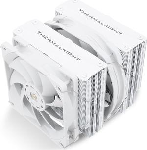 Thermalright FC 140 white CPU Air Cooler, Dual Tower 5 Heat Pipe, TL-D14X-W and TL-C12PRO-W PWM Fan, Aluminium Heatsink Cover, AGHP Technology, for AMD AM4/Intel LGA 1150/1151/1155/1156/1200/2011/2066