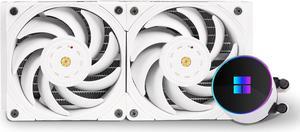 Thermalright Frozen Magic 280 SCENIC V2 Water Cooling CPU Cooler, 280 White Cooling Row Specification, 2×140mm PWM Fan, S-FDB V2.0 Bearing, Suitable for AMD/AM4, INTEL LGA1700/1150/1151/1200 /2066