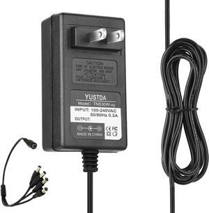 New 8 Way Splitter Connector 8-in-1 12V AC/DC Adapter for Lorex ACC-U81 ACCU81 Q-See SWANN CCTV Security Camera 8-to-1 Split 12VDC 2.0A 12.0V 2A Power Supply Cord Cable Charger PSU