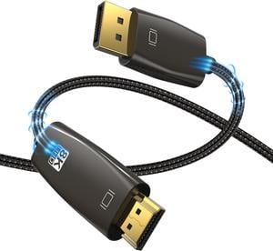 USB-C to HDMI 8K 2.1 Cable 1.8m 8K@30Hz 4K@120Hz UHD HDR 48Gbps Thunderbolt  3 Compatible 