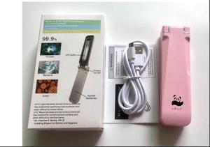 UV Sanitizer Handheld Wand Folding Light Kill Bacteria Germ Sterilizer Portable Pink