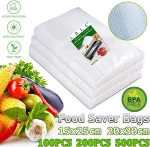 200 Quart 6x10 Pint Vacuum Sealer Bags 4 Mil Embossed Food Saver Storage  Bags