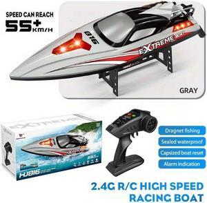 RC High Speed 55km/h Racing Boat, Sealed Waterproof,Can Drag net brushless motor