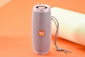 Bluetooth Speaker Wireless Waterproof Stereo Bass USB/TF/FM Radio coloful light Pink