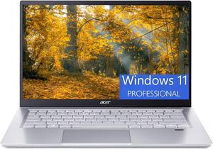 Acer Swift 3 Thin  Light Laptop 14 Full HD 1920 x 1080 Display AMD Ryzen 7 5700U OctaCore Processor AMD Radeon Graphics 8GB DDR4 256GB PCIe SSD WiFi 6 Backlit KB Windows 11 Pro