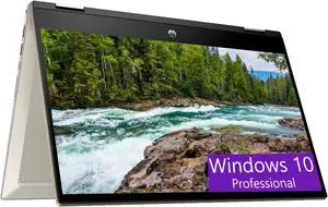 HP Pavilion x360 14 2-in-1 Convertible Laptop, 14" FHD Touchscreen, Intel Core i5-1135G7 4 cores Processor, Intel Iris Xe Graphics, 8GB DDR4  1TB PCIe SSD,Fingerprint, Windows 10 Pro, Warm Gold