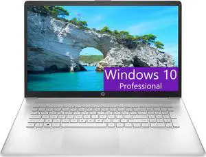 HP 17 Laptop, 17.3" HD+ Touchscreen, AMD Ryzen 5 5500U 6 cores Processor, AMD Radeon Graphics, 8GB DDR4  512GB PCIe SSD, HDMI, Webcam, Windows 10 Pro