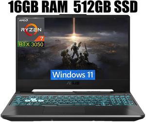 ASUS TUF A15 Gaming Laptop, 15.6" Full HD 144Hz Display, AMD Ryzen 7 7435HS 8 cores Processor, NVIDIA GeForce RTX 3050 4GB GDDR6, RGB Backlit KB, Wi-Fi 6, 16GB DDR5  512GB PCIe SSD, Windows 11