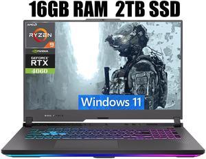 ASUS ROG Strix G17 Gaming Laptop, 17.3" QHD 240Hz Display, AMD Ryzen 9 7945HX 16 Cores Processor, NVIDIA GeForce RTX 4060 8GB GDDR6, Wi-Fi 6E, 16GB DDR5 2TB PCIe SSD, Windows 11 ASUS ROG Strix G17 Gaming Laptop, 17.3" QHD 240Hz Display, AMD Ryzen 9 7945HX 16 Cores Processor, NVIDIA GeForce RTX 4060 8GB GDDR6, Wi-Fi 6E, 16GB DDR5 2TB PCIe SSD, Windows 11
